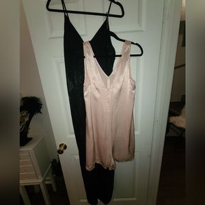 Sz M Leith romper pink/black jumpsuit bundle